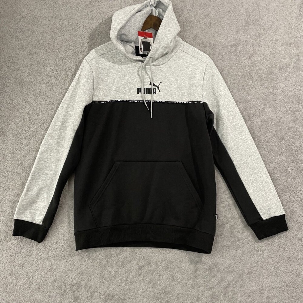 NEW Puma Men's Colorblock Hoodie Pullover Sweatshirt, Size-M